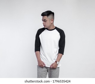 Download Raglan Shirt Mockup High Res Stock Images Shutterstock