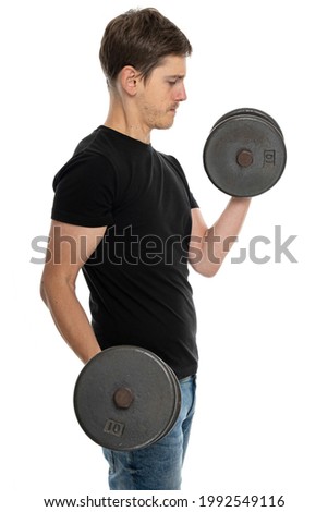 Similar – Image, Stock Photo Shoulder training Diet