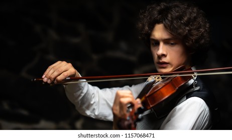 Young Handsome Violinist