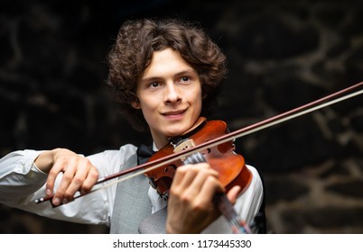 Young Handsome Violinist