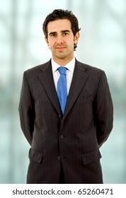 An Young Happy Business Man Close Up Portrait