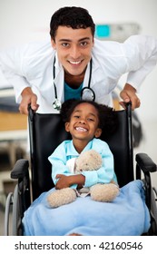 Young Happy Child Being Cared For By A Doctor