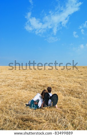 Similar – Family walking Playing