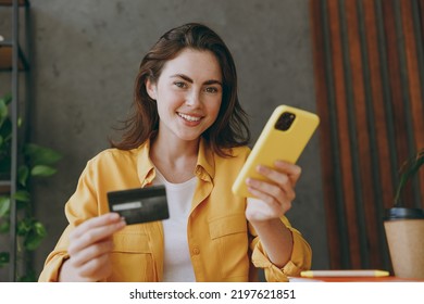 Young Happy Employee Business Woman Wear Stock Photo 2197621851 