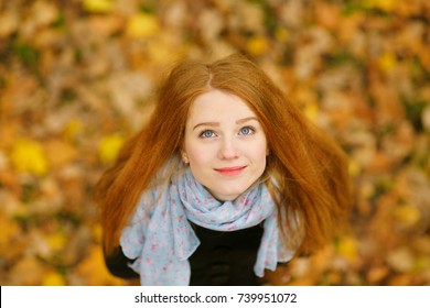 Royalty Free Red Hair Woman Autumn Stock Images Photos Vectors