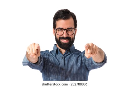 41,996 Man pointing to the front Images, Stock Photos & Vectors ...