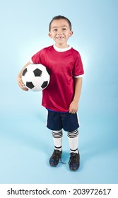 Young Hispanic Soccer Player Portrait