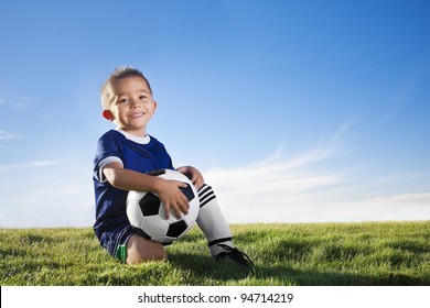 Young hispanic soccer player smiling - Powered by Shutterstock