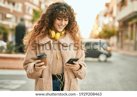 Similar – Image, Stock Photo Girl in the City