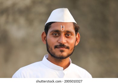 Young Indian Man (pilgrim) In Traditional Wear.