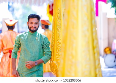 Young Indian Man In Traditional Wear