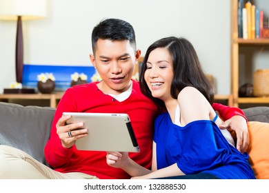 Young Indonesian Couple Man Woman Sitting Stock Photo 132888530 ...