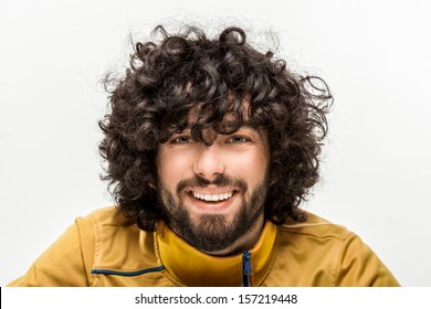 Man Curly Hair Images Stock Photos Vectors Shutterstock