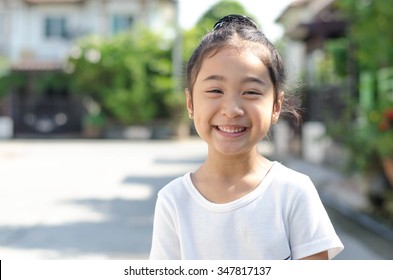 Young Kid Close Up Portrait Outdoor