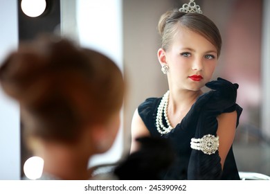 Young Lady Near The Mirror