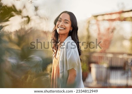 Similar – Image, Stock Photo happy woman is relaxing in spa and wellness center on a hammock outdoor. Beauty treatment concept image