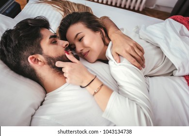 Couple Bed Images Stock Photos Vectors Shutterstock