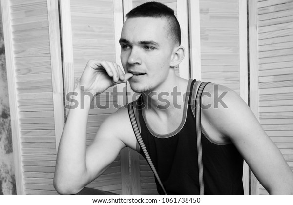Young Male Bully Short Hair Clean Stock Photo Edit Now 1061738450