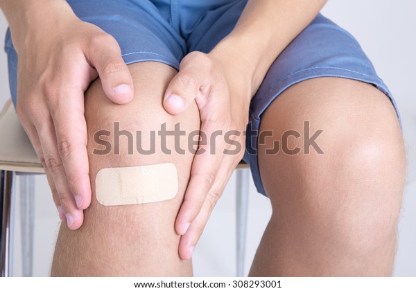 Young Man Adhesive Bandage On His Stock Photo (Edit Now) 308293001