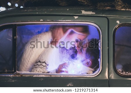 Similar – Tired women friends sleeping in a rear seat car