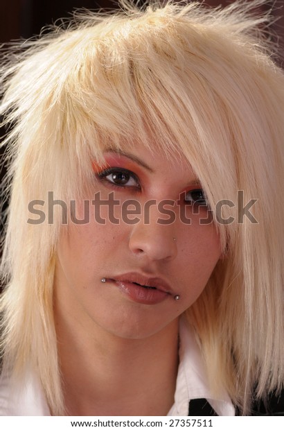 Young Man Bleached Hair Stock Photo Edit Now 27357511