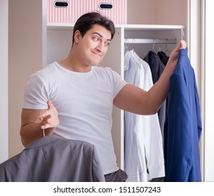Young man businessman getting dressed for work - Shutterstock ID 1511507243