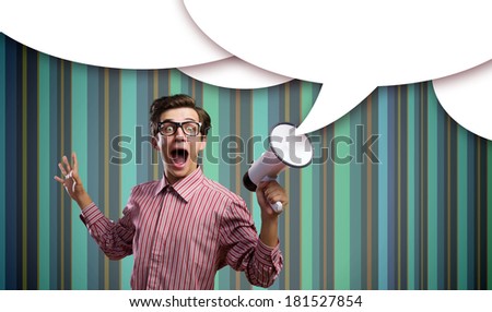 Similar – Image, Stock Photo Portrait of kid with note papers stuck on body