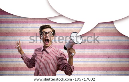 Similar – Image, Stock Photo Portrait of kid with note papers stuck on body