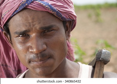 Young Man Chewing Gutka - MAY 20th 2015; JEYPORE - INDIA