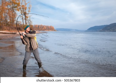 Young Man Fishing