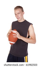 a young man getting ready to throw a pass with a football.