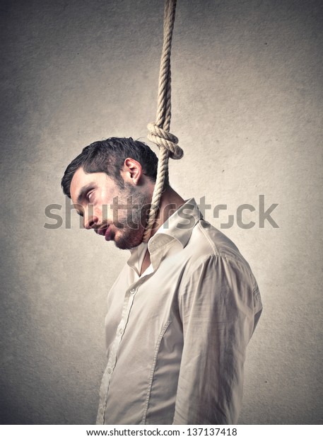 Young Man Hanged Stock Photo 137137418 | Shutterstock