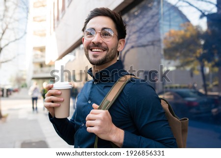 Similar – Image, Stock Photo man taking an outdoor shower