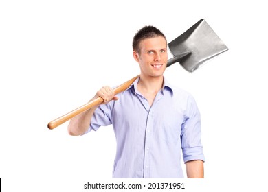 9,490 Man holding shovel Images, Stock Photos & Vectors | Shutterstock