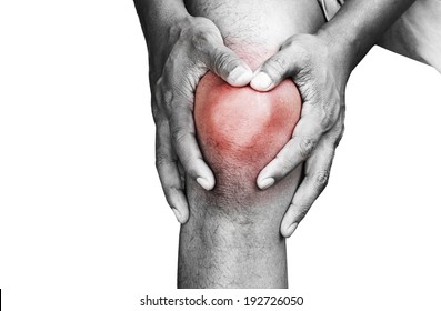 Young Man With Knee Pain 