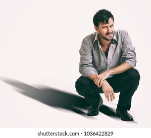 young man looking at the camera