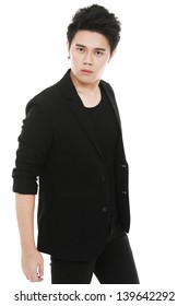 young man looking at camera