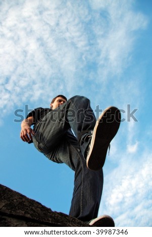 Similar – Image, Stock Photo [MUC-09] On a big foot