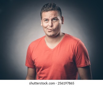 Young Man Making Funny Face