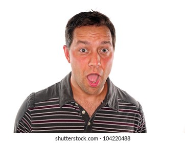 Young Man Mouth Open Surprised Shocked Stock Photo 104220488 | Shutterstock