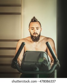 Young Man Naked Torso Mohawk Haircut Stock Photo Edit Now 478086337