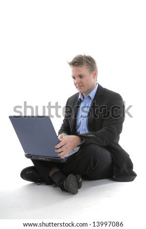 a young man with a notebook is hard working