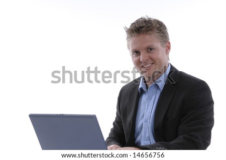 a young man with a notebook is hard working