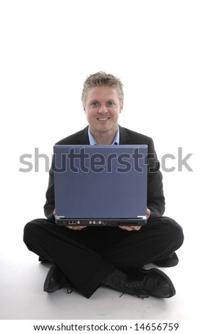 a young man with a notebook is hard working
