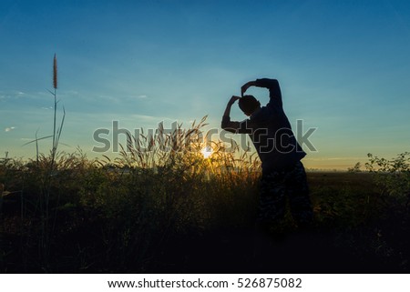 Similar – Foto Bild Hallig Gröde | Sonnenuntergang schauen