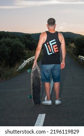 Young Man On Surf Skate, Skater, Portrait Skater, Extreme Sport