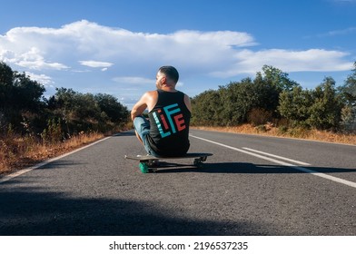 Young Man On Surf Skate, Skater, Portrait Skater, Extreme Sport