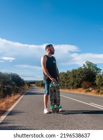 Young Man On Surf Skate, Skater, Portrait Skater, Extreme Sport