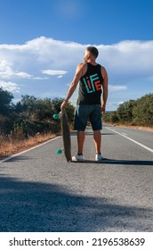 Young Man On Surf Skate, Skater, Portrait Skater, Extreme Sport