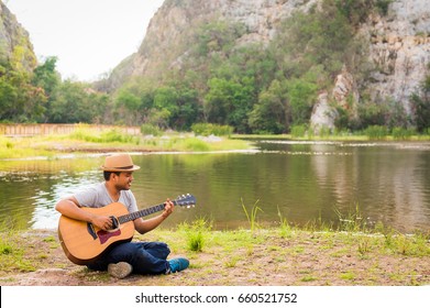 2,852 Playing Guitar On Mountain Images, Stock Photos & Vectors ...